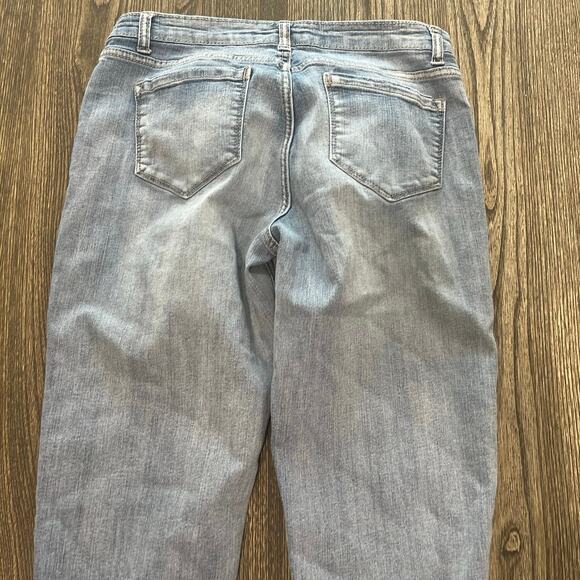 Vintage America Womens Boyfriend Jeans Mid Rise Denim Light Wash Blue Size 4/27 - Picture 11 of 11